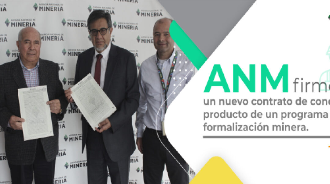 ANM firmó un nuevo contrato de concesión, producto de un programa de formalización minera